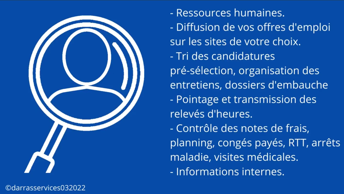 Liste de services proposés par l'entreprise DARRAS-Services